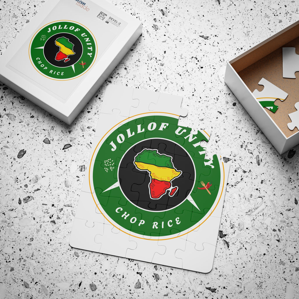 JollofUnity Badge | 30-Piece Puzzle for Kids