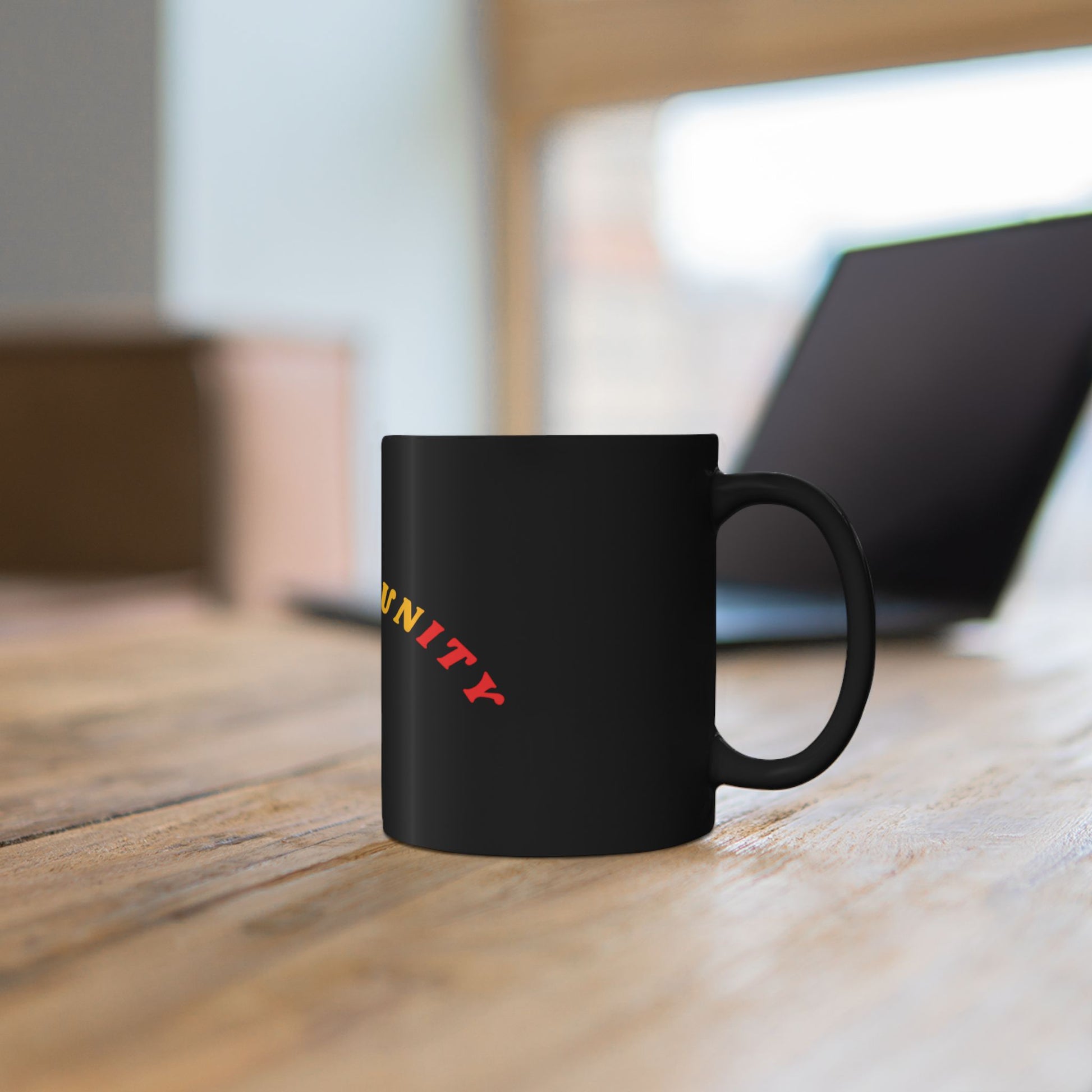Black Ceramic Mug — "Soul of Unity" Rasta Pride Coffee Cup (11oz & 15oz)
