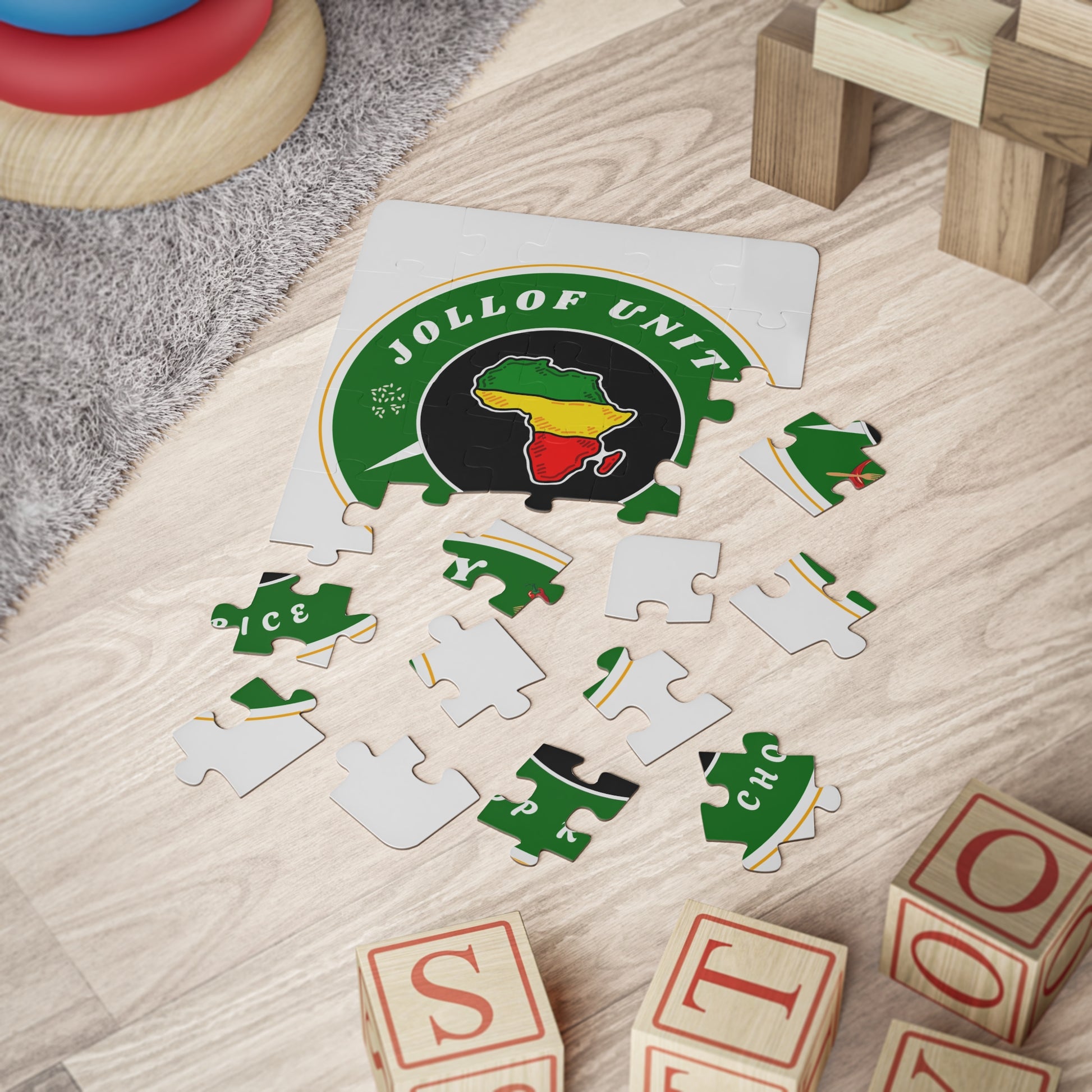 JollofUnity Badge | 30-Piece Puzzle for Kids