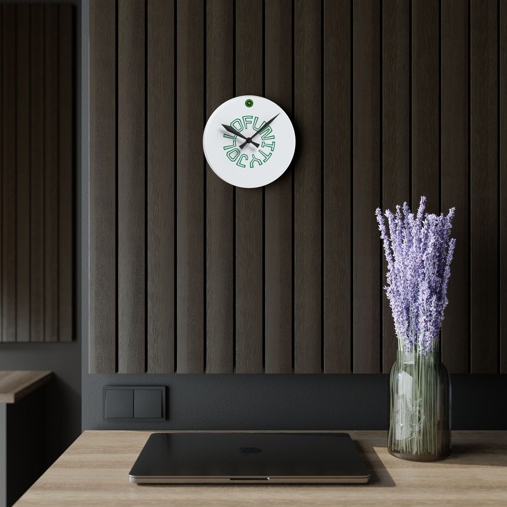 JollofUnity Acrylic Wall Clock with Bold Design