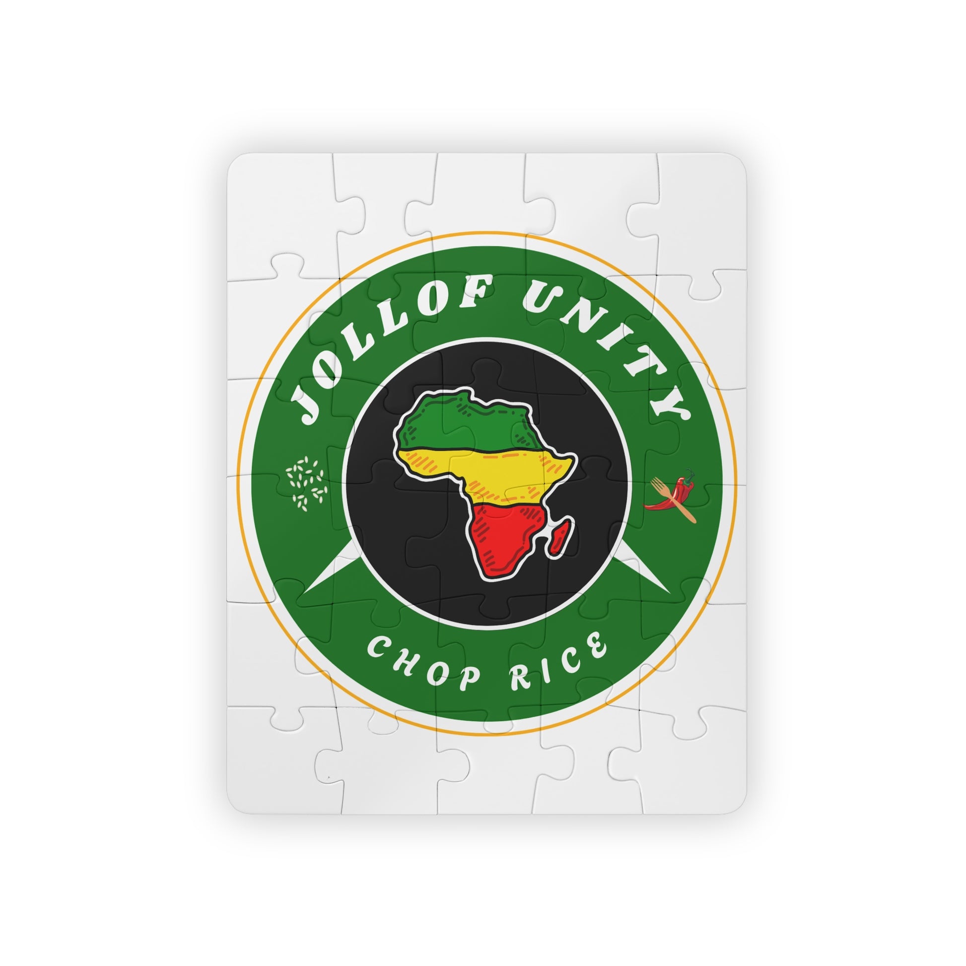 JollofUnity Badge | 30-Piece Puzzle for Kids